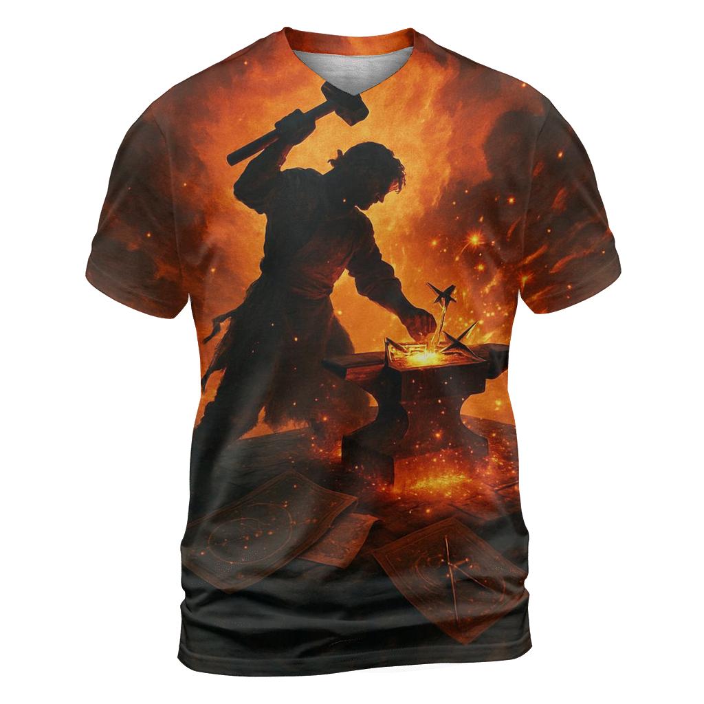 Random Skyforge Engineer artistic all-over print tops