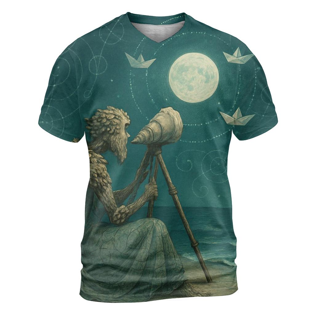 Random Driftwood Astronomer artistic all-over print tops