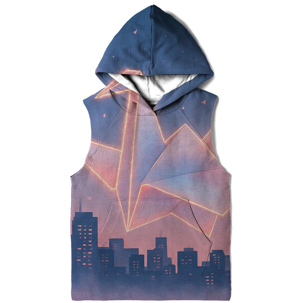 Random Paper Crane Skyline custom hoodies