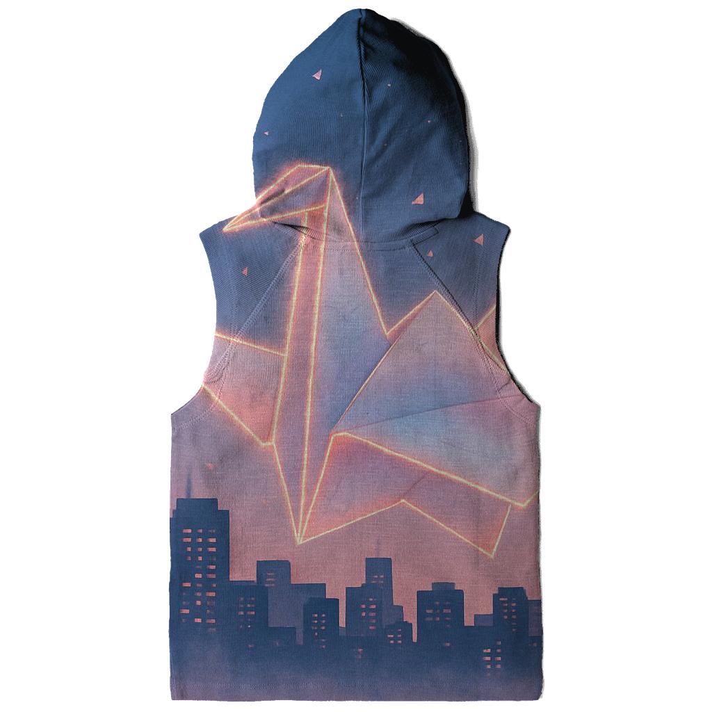 Random Paper Crane Skyline custom hoodies