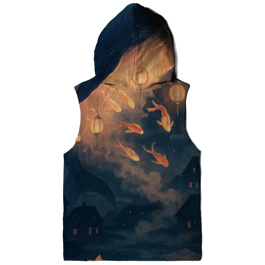 Random Lantern Whale Song zip-up hoodies