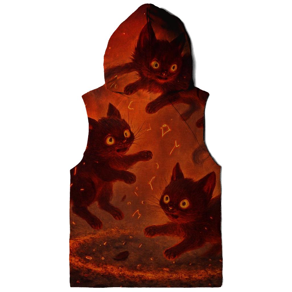 Random Ember Fox Trio printed hoodies