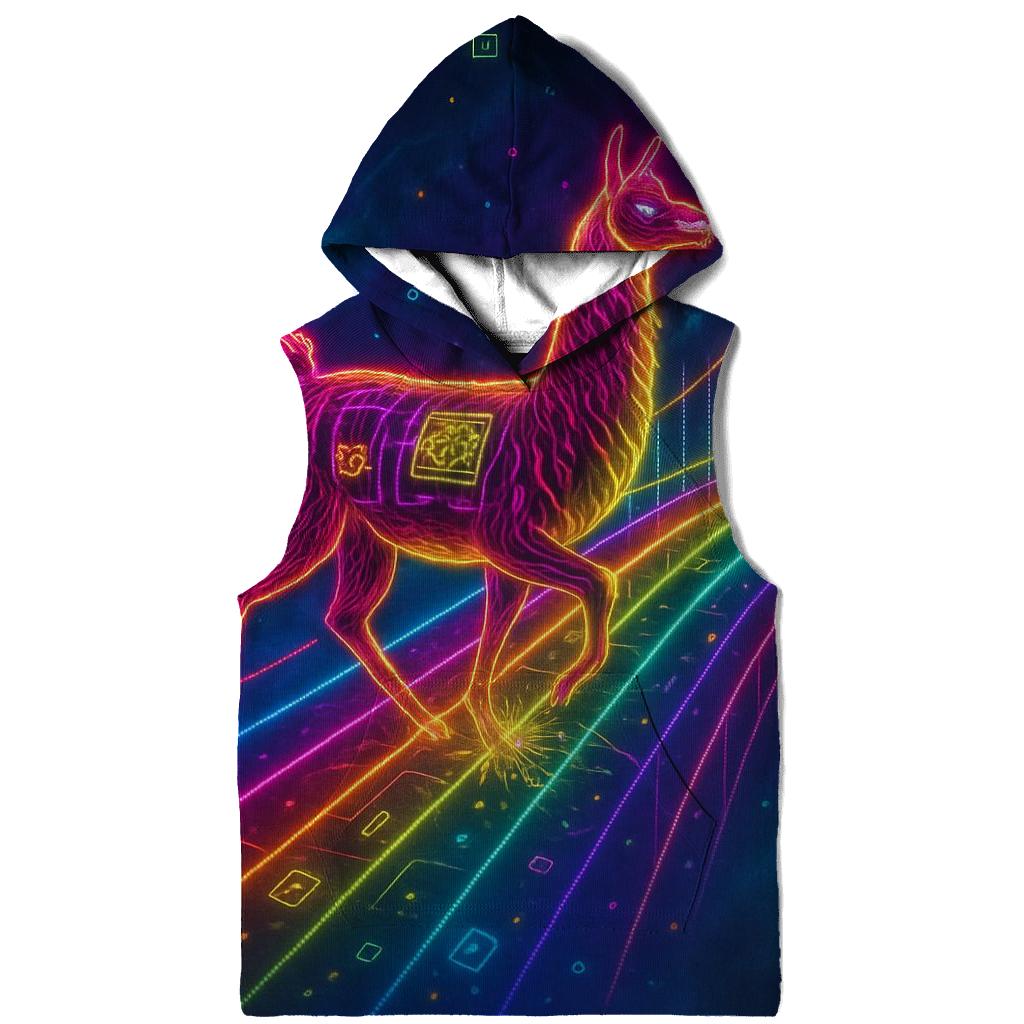 Random Electric Llama premium hoodies
