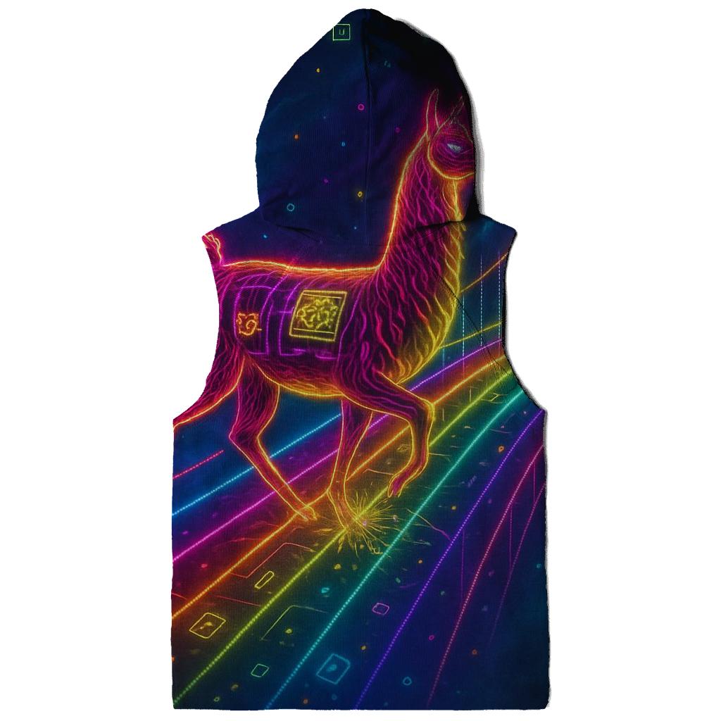Random Electric Llama premium hoodies