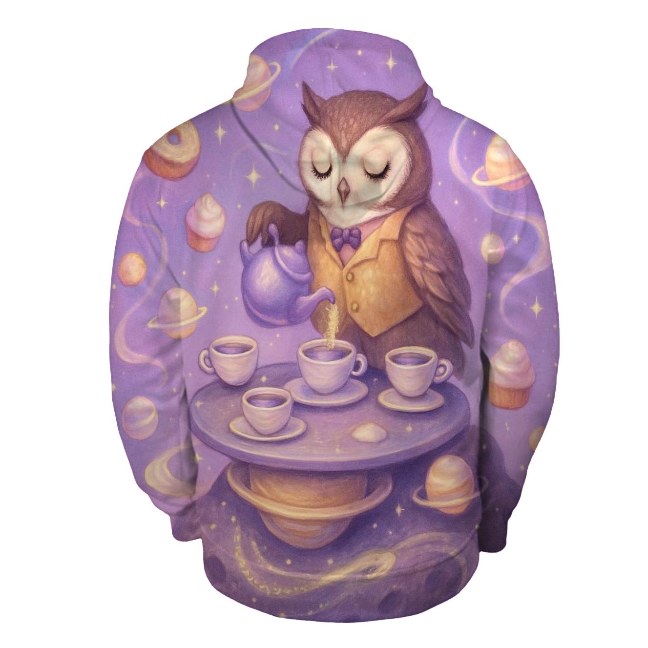Random Cosmic Tea Party printed hoodies