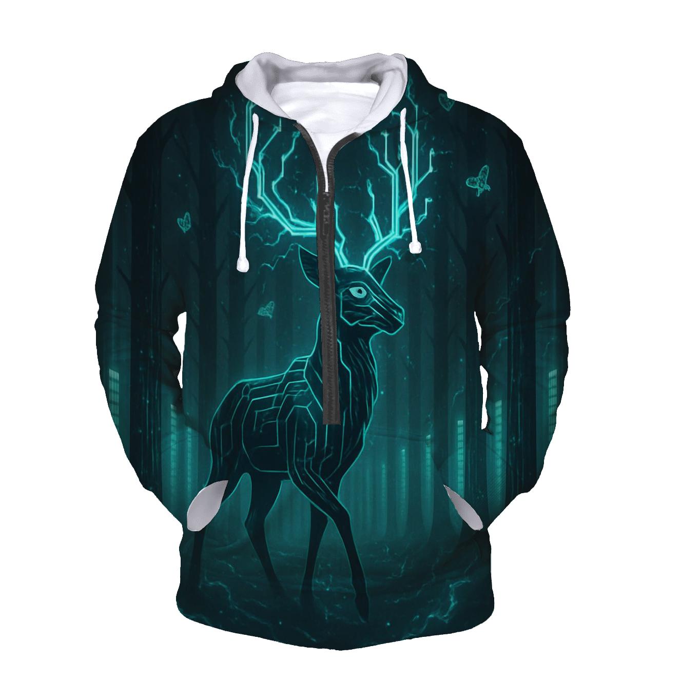 Random Circuit Stag premium hoodies