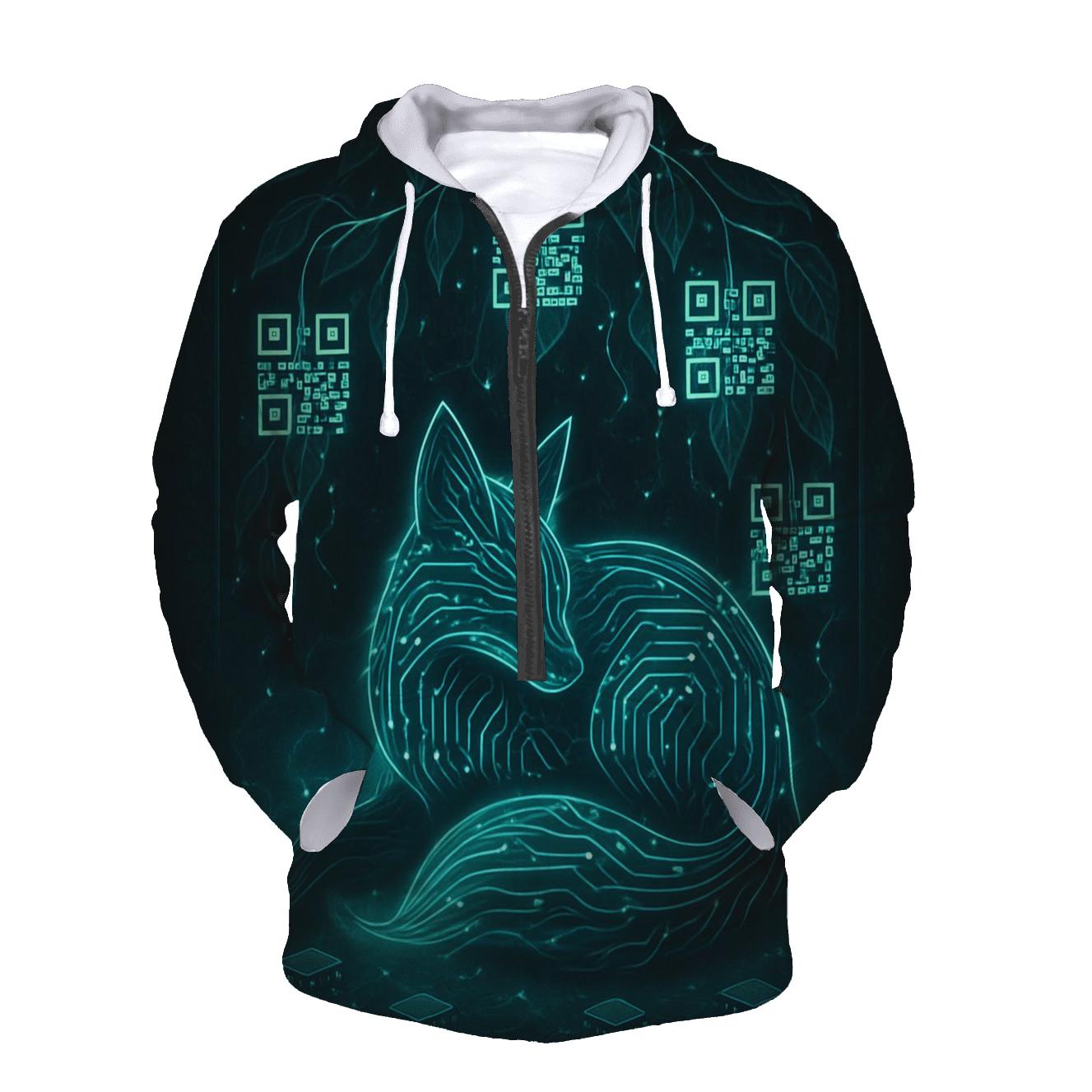 Random Circuitry Garden Fox premium hoodies