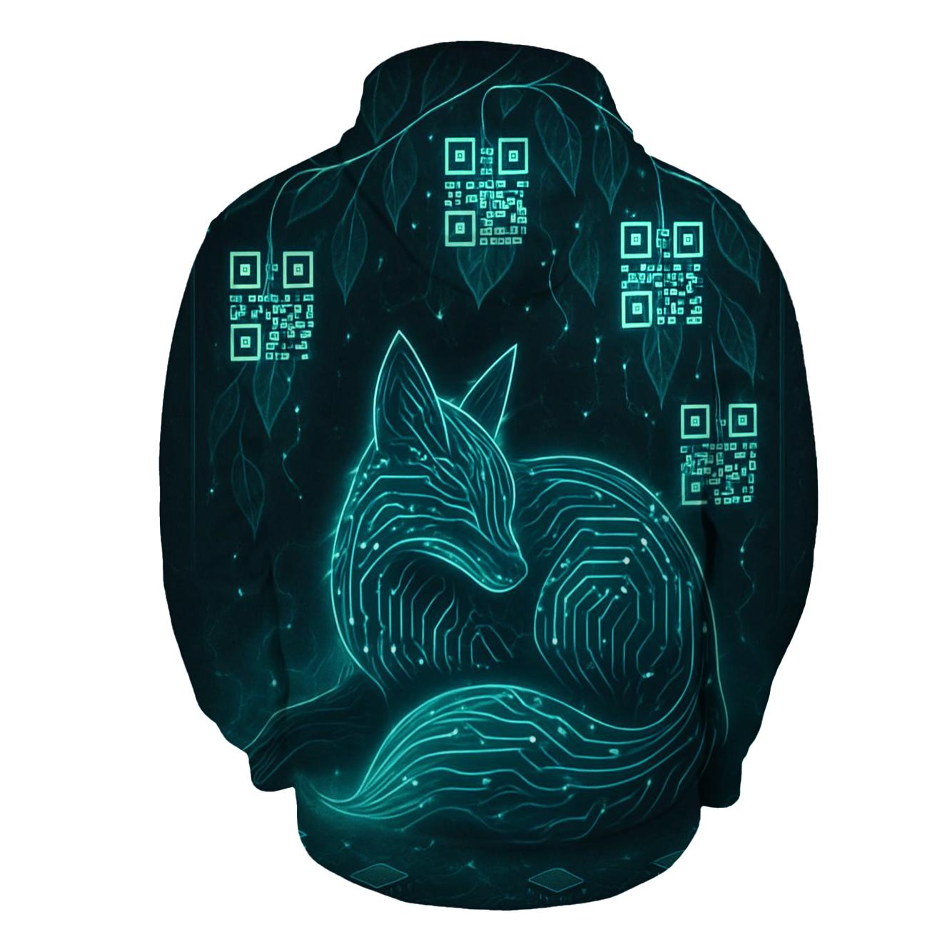 Random Circuitry Garden Fox premium hoodies