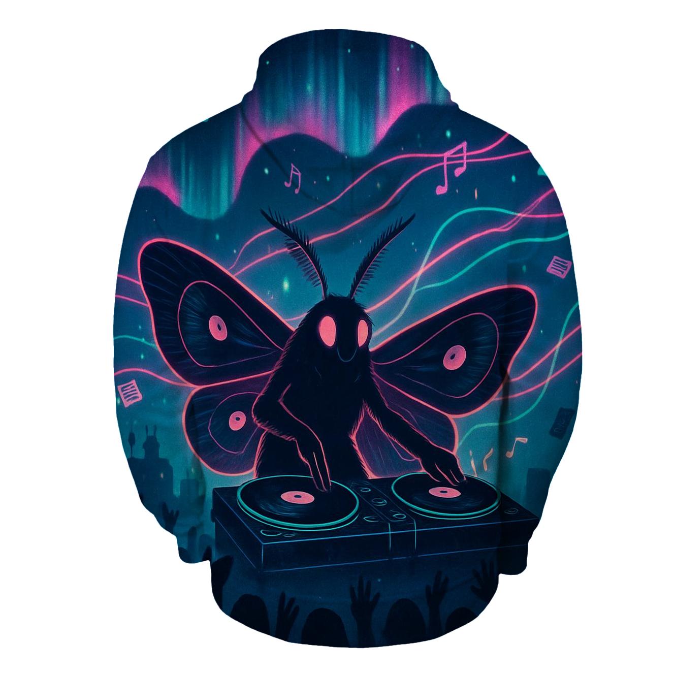 Random Vinyl Moth DJ hoodie trends