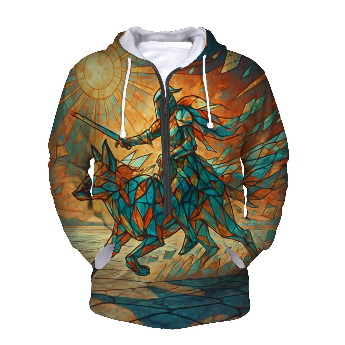 Random Prism Foxglove Rider embroidered hoodies