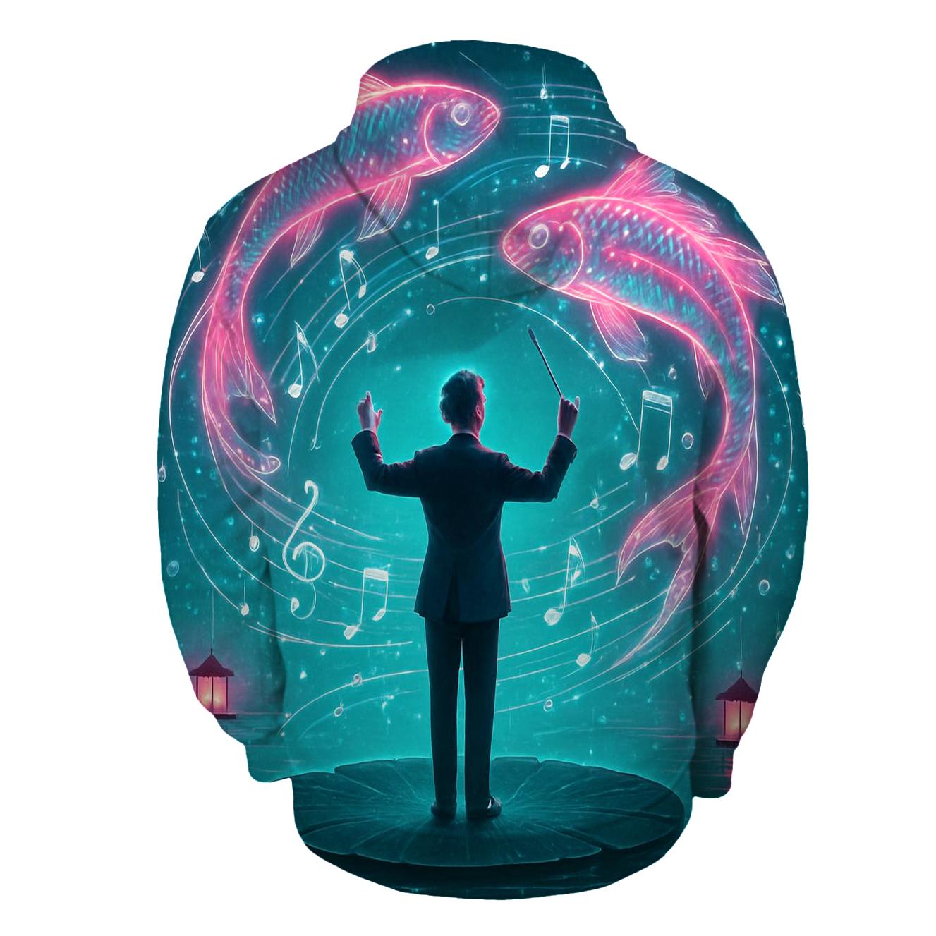 Random Neon Koi Conductor heavyweight hoodies