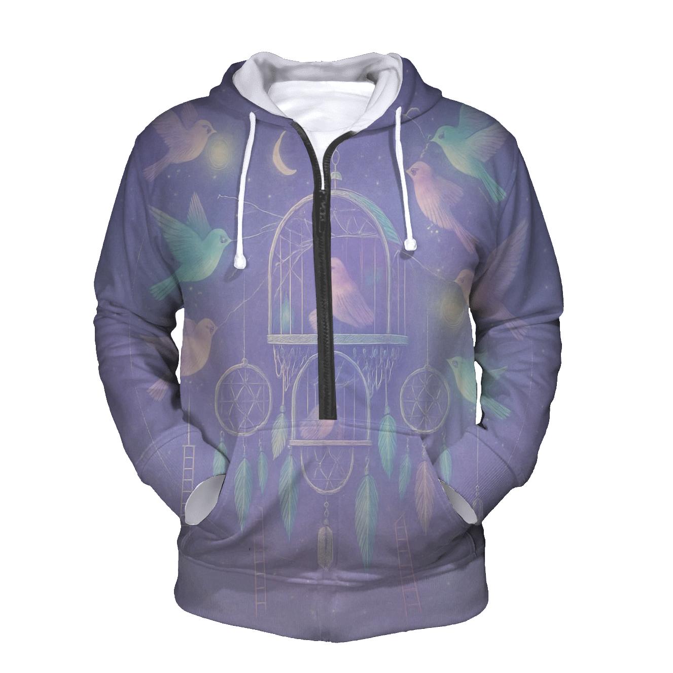 Random Dreamcatcher Aviary printed hoodies