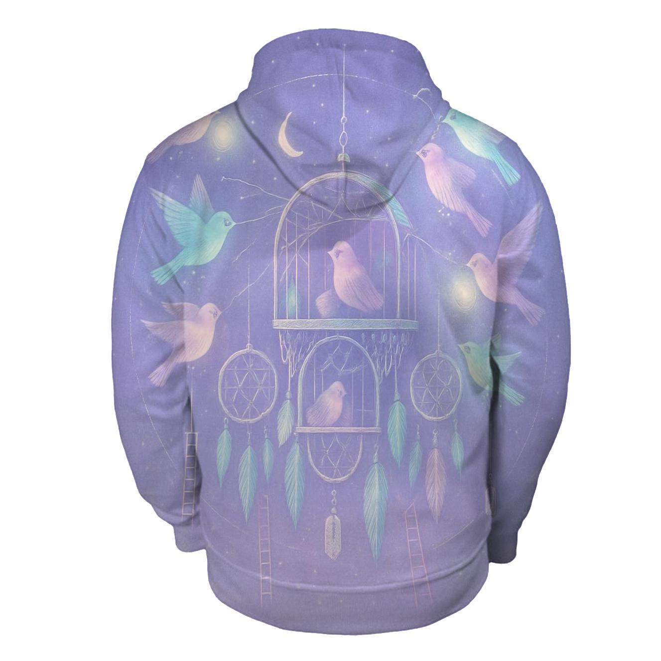 Random Dreamcatcher Aviary printed hoodies