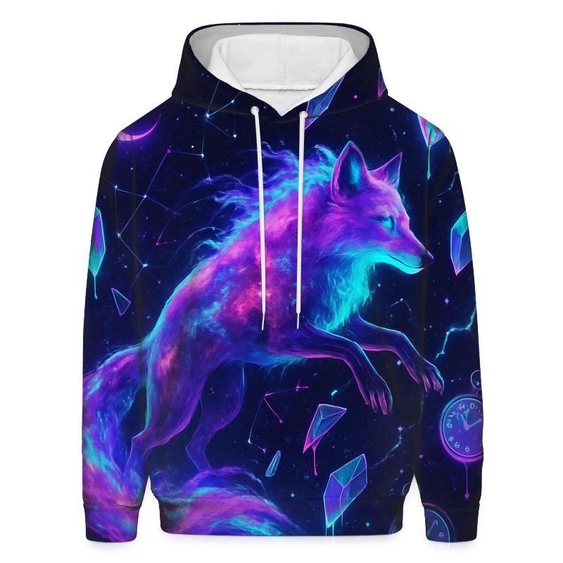 Random Nebula Fox printed hoodies