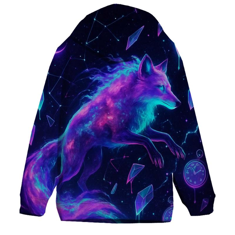 Random Nebula Fox printed hoodies