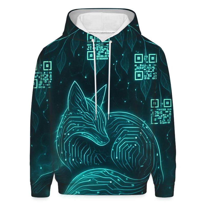 Random Circuitry Garden Fox hoodies fashion