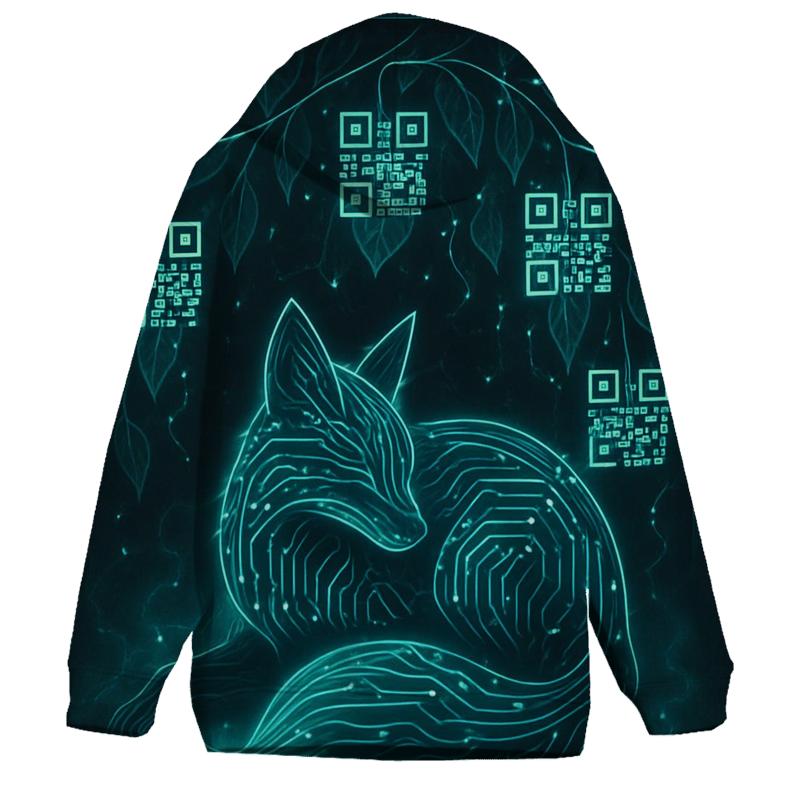 Random Circuitry Garden Fox hoodies fashion