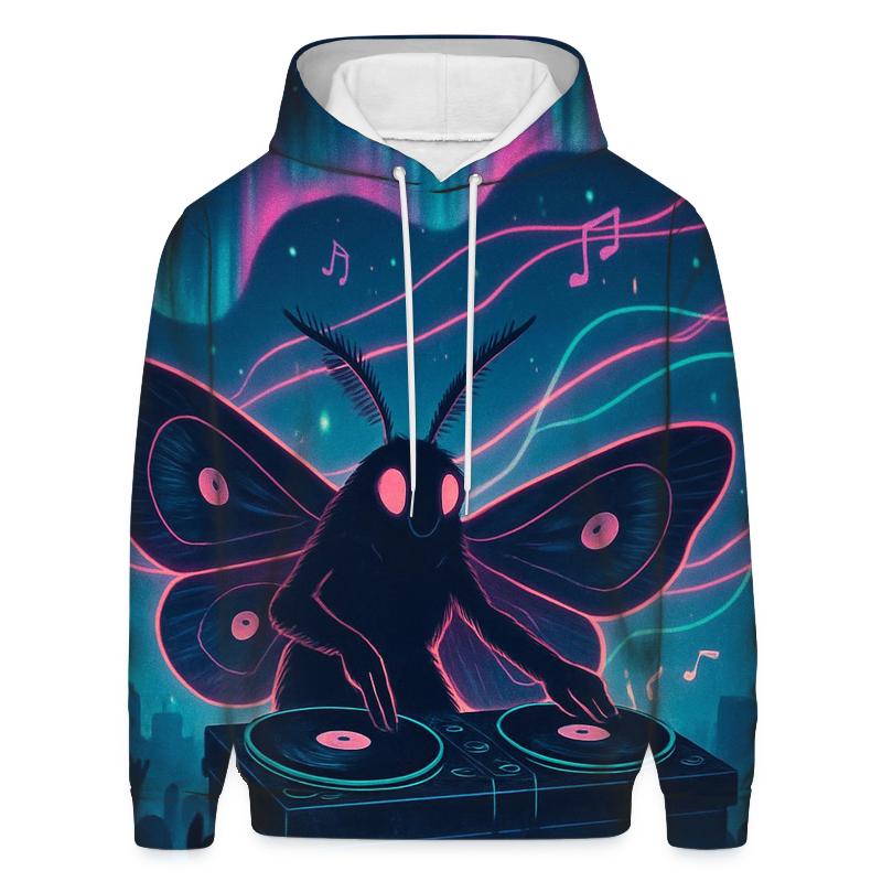 Random Vinyl Moth DJ hoodie styles
