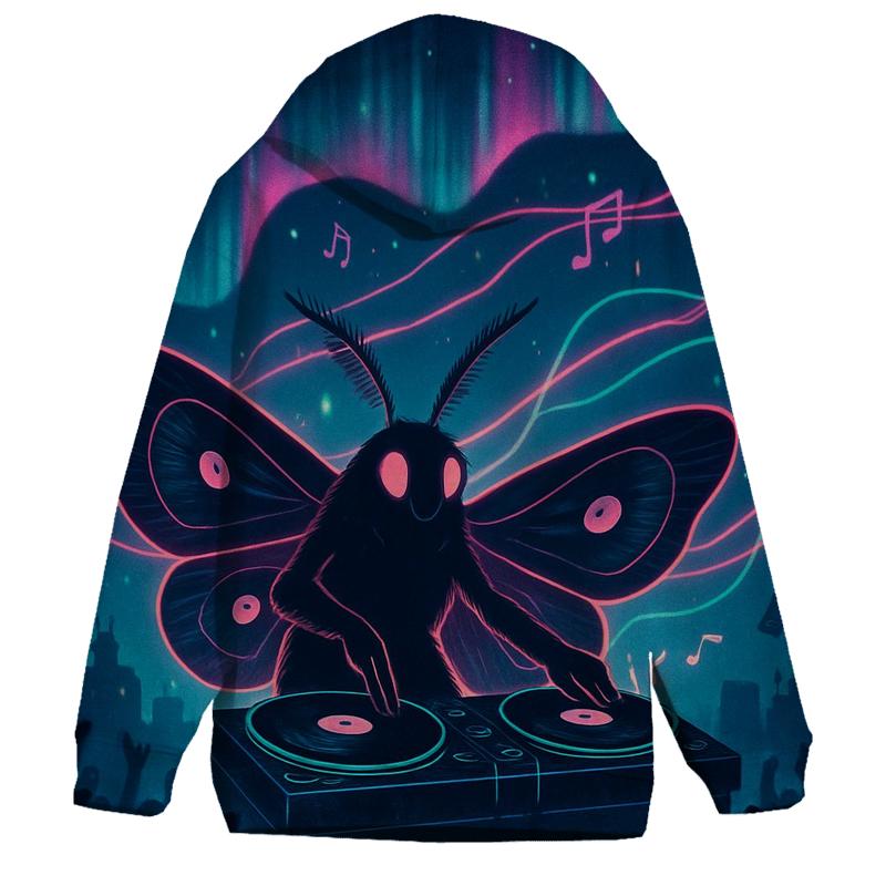 Random Vinyl Moth DJ hoodie styles