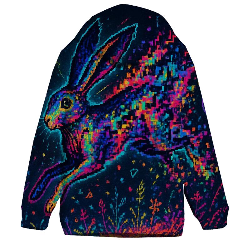Random Glitch Hare pullover hoodies