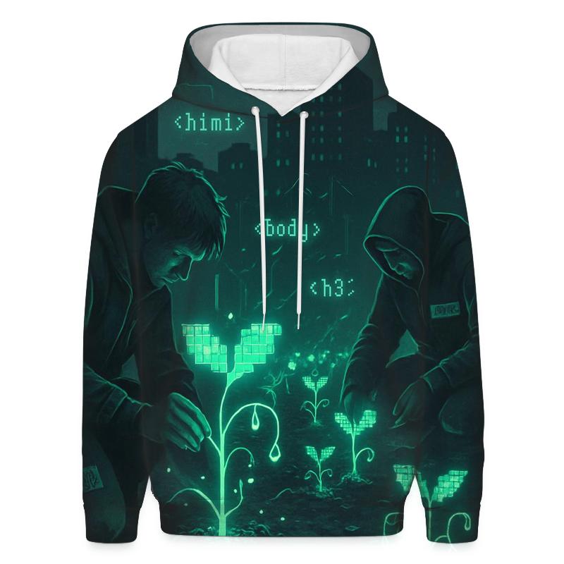 Random Binary Gardeners zip-up hoodies