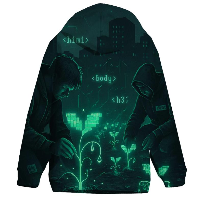 Random Binary Gardeners zip-up hoodies