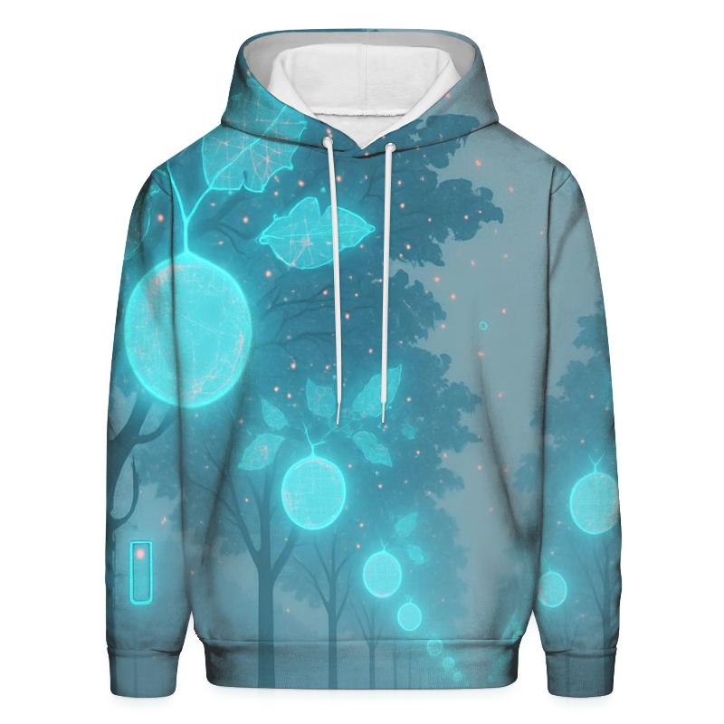 Random Holographic Orchard embroidered hoodies