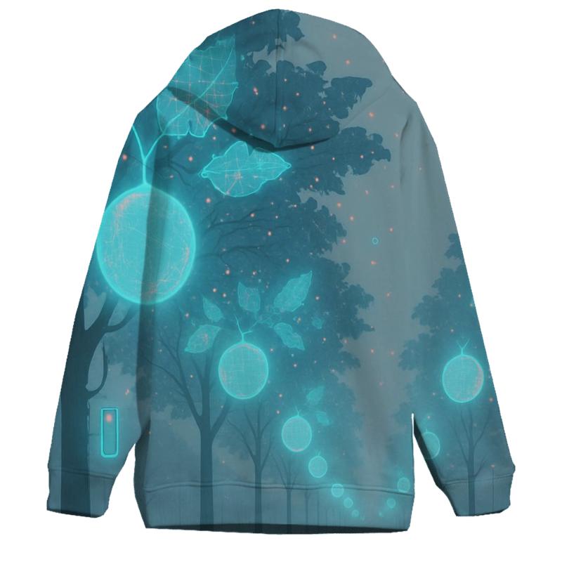 Random Holographic Orchard embroidered hoodies