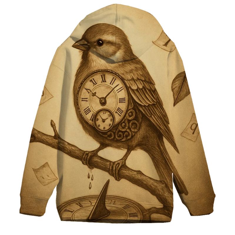 Random Timekeeper Sparrow pullover hoodies