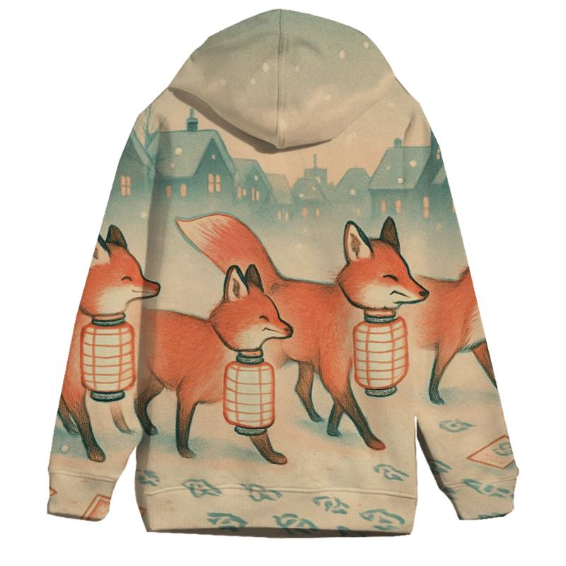 Random Lantern Fox Parade custom hoodies