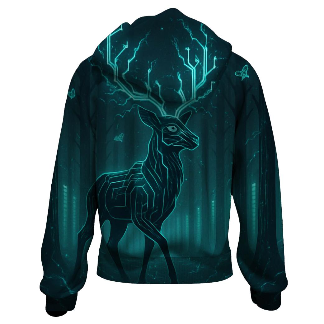 Random Circuit Stag designer hoodies