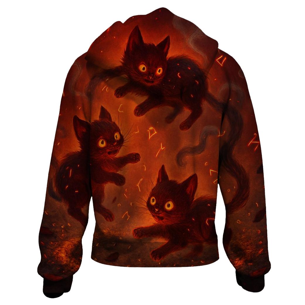 Random Ember Fox Trio lightweight hoodies
