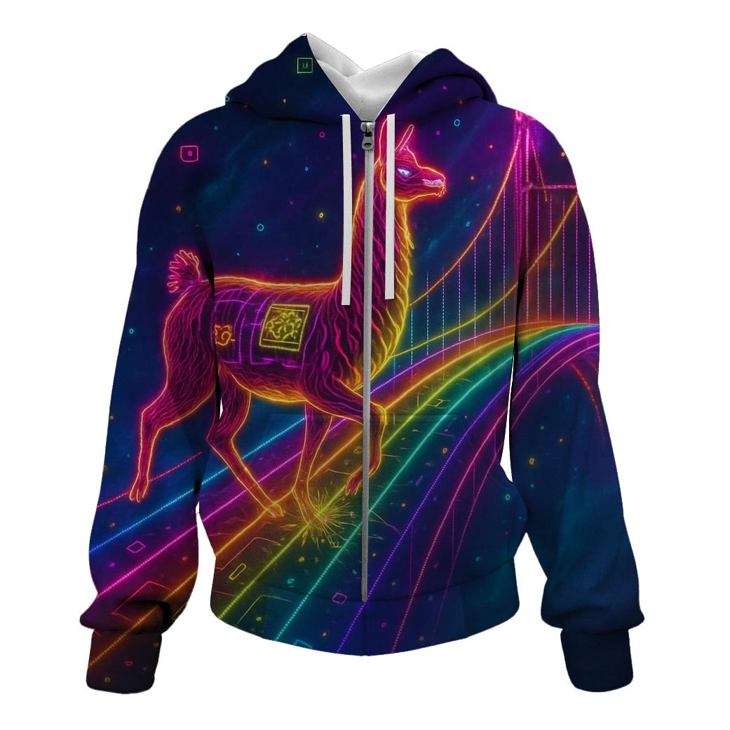 Random Electric Llama custom hoodies