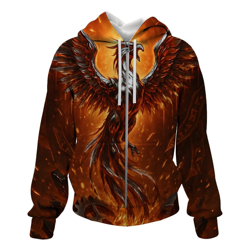 Random Alloy Phoenix graphic hoodies