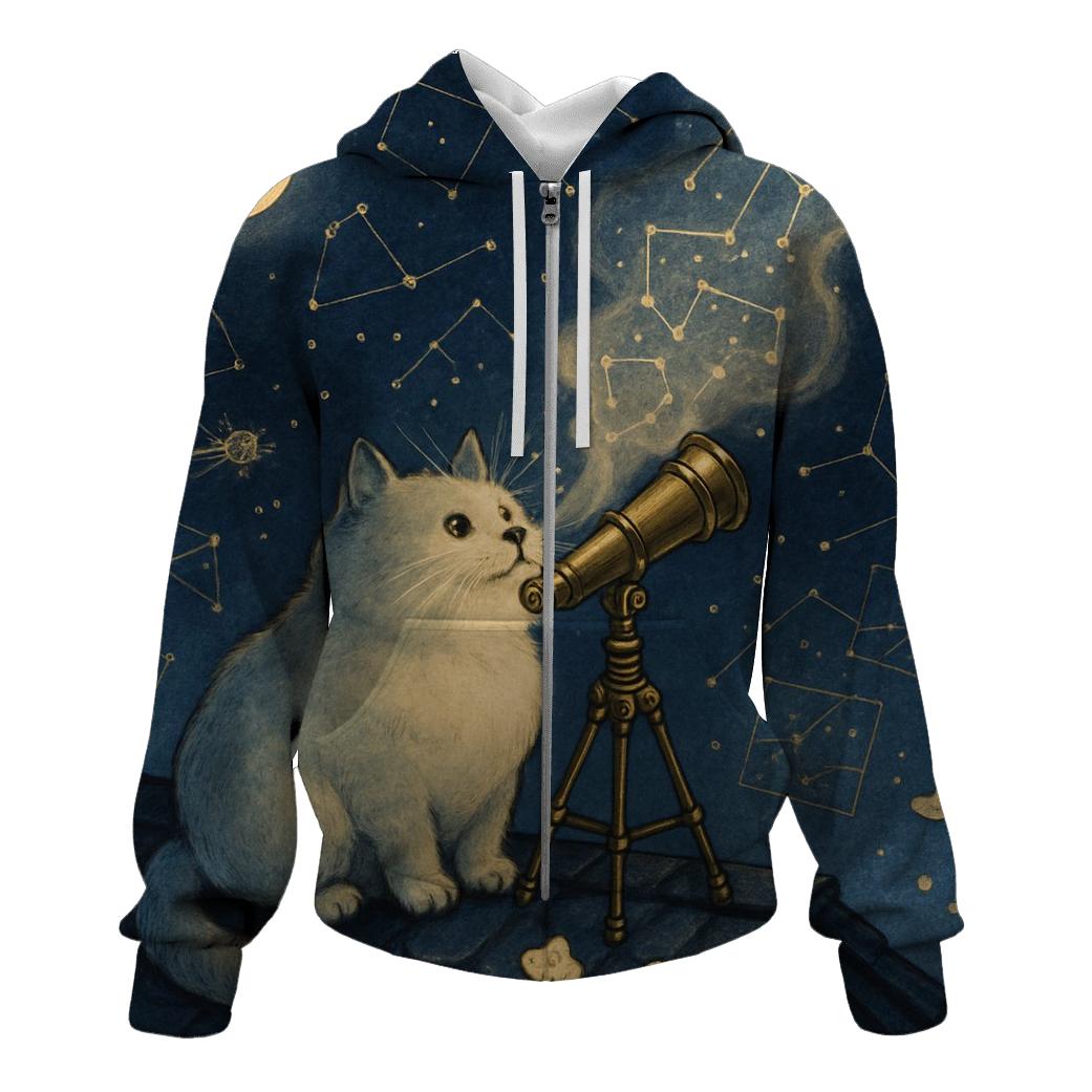 Random Stargazer Cat heavyweight hoodies
