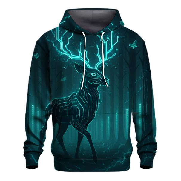 Random Circuit Stag graphic hoodies