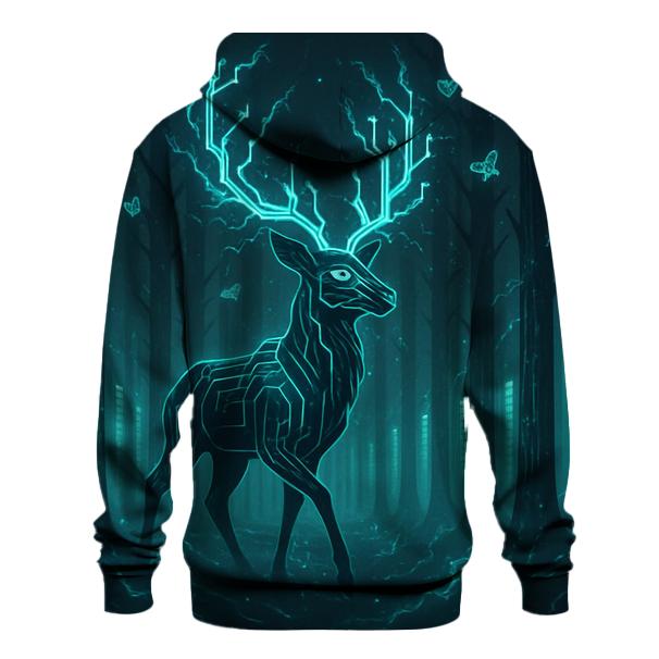Random Circuit Stag graphic hoodies