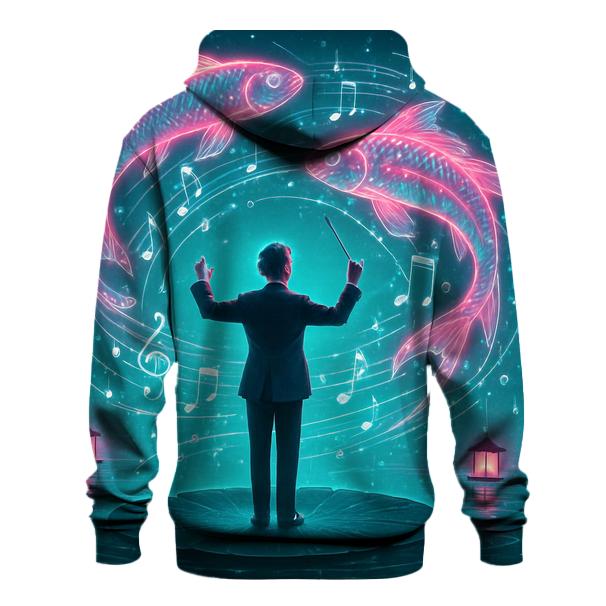 Random Neon Koi Conductor zip-up hoodies