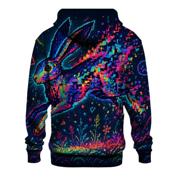 Random Glitch Hare pullover hoodies