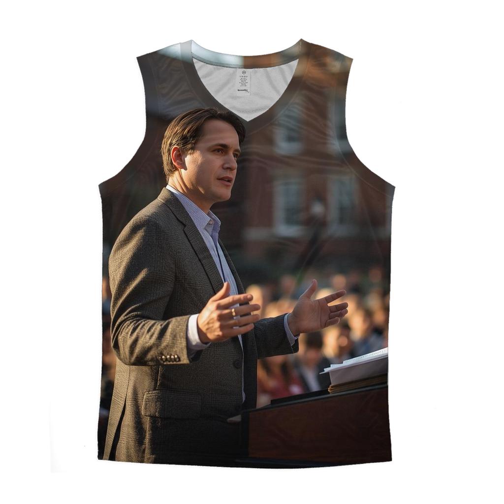 Charlie Kirk Campus Conversation trendy fitted tank tops