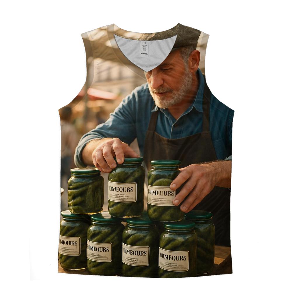 Cornichon Conservatory graphic print tank tops