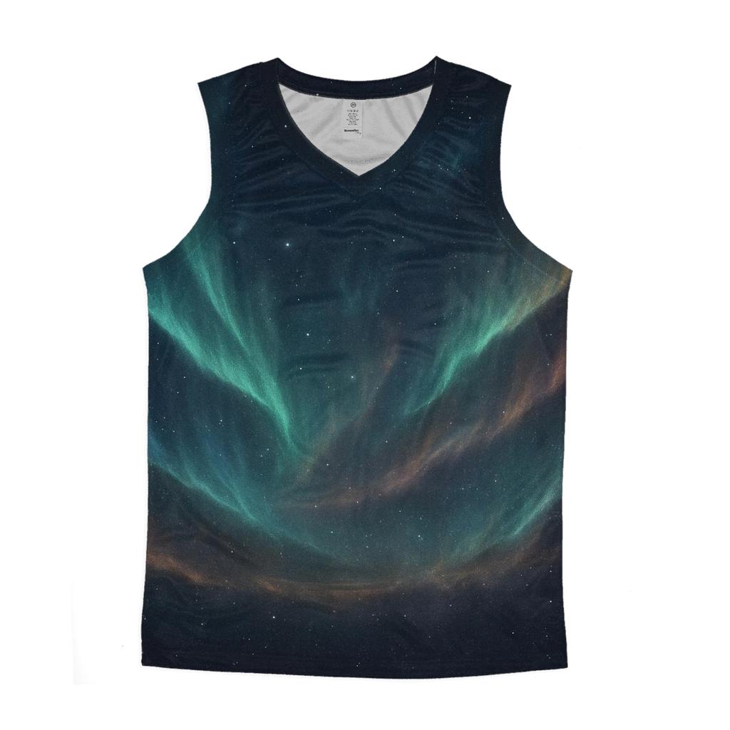 Auroral Filament Loom graphic print tank tops