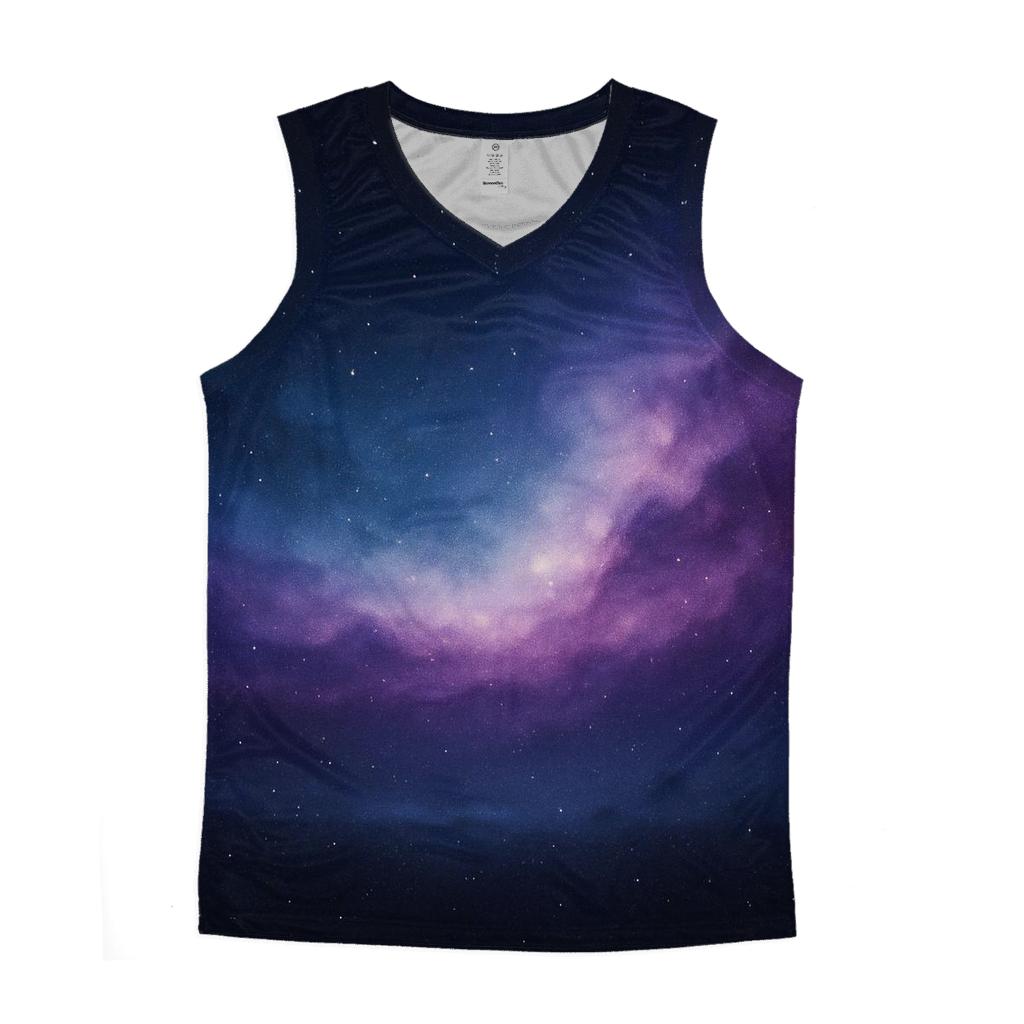 Nebula Veil Gradient trendy fitted tank tops