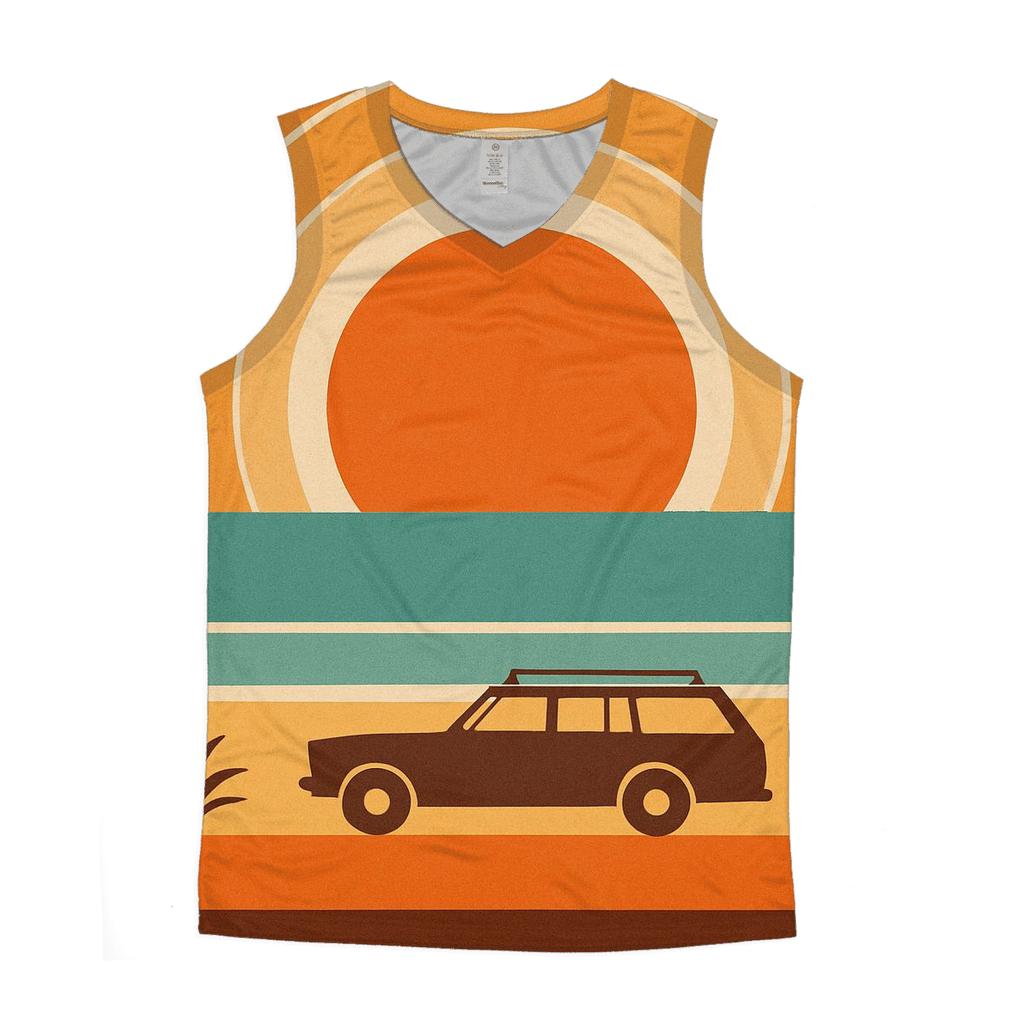 Sunset Groove Horizon casual summer tank tops
