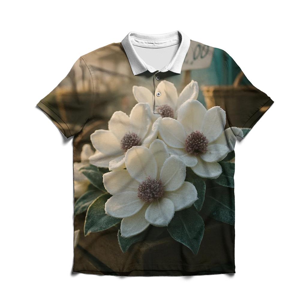 Dawn Market Magnolia Stall custom polo shirts