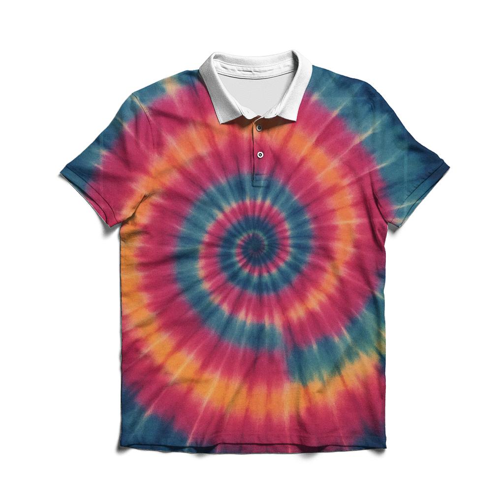 Nebula Spiral Itajime Panel casual sports polo shirts