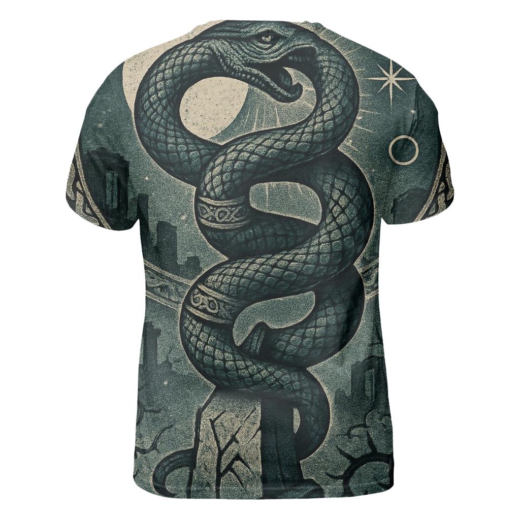 Eternal Coil Sentinel statement graphic shirts