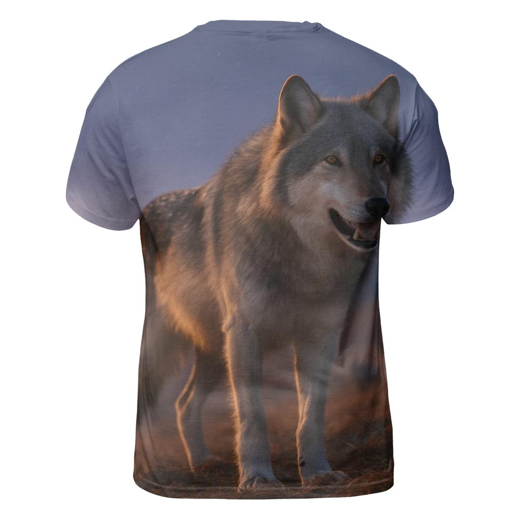 Alaskan Pack Leader At Dusk trendy printed shirt styles