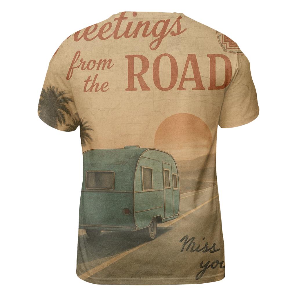 Sunset Roadtrip Postcard personalized full print shirts