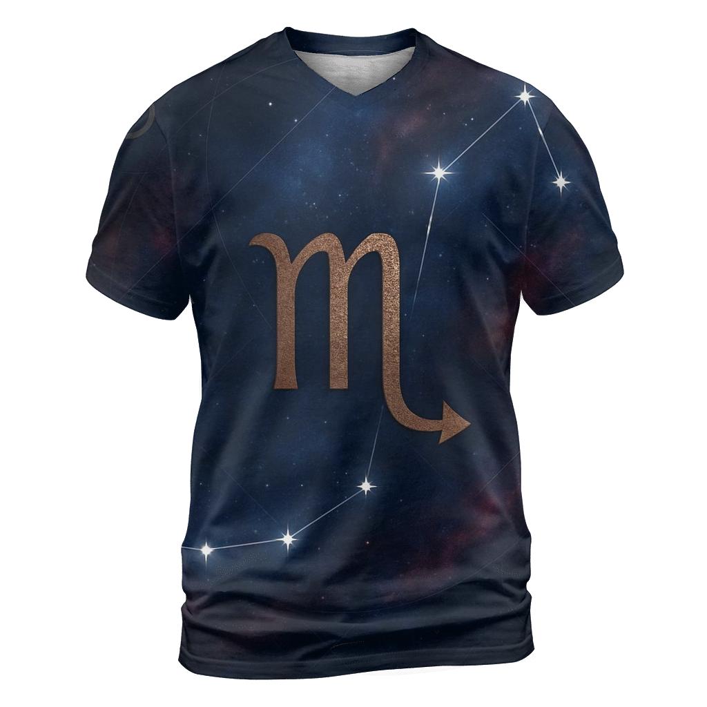 Midnight Scorpio Constellation Sigil custom all-over print shirts